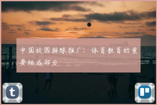 中国校园排球推广:体育教育的重要组成部分